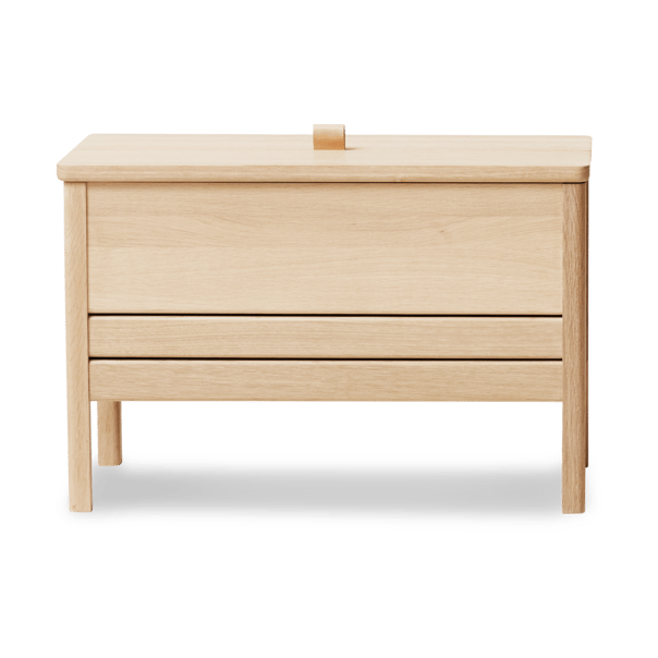 A Line oppbevaringsbenk 68 cm - Hvitlemmet eik - Form & Refine