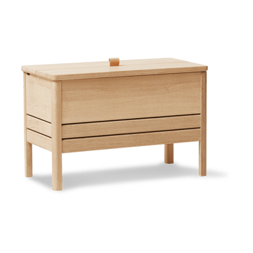 A Line oppbevaringsbenk 68 cm - Hvitlemmet eik - Form & Refine