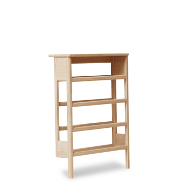 A Line skohylle 72x100 cm - Hvit eik - Form & Refine