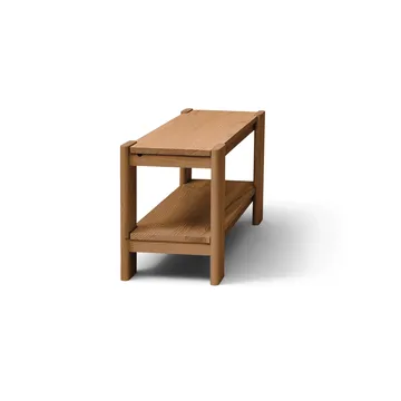 Beam benk - Deep brown pine, 112x45x33 cm - Form & Refine