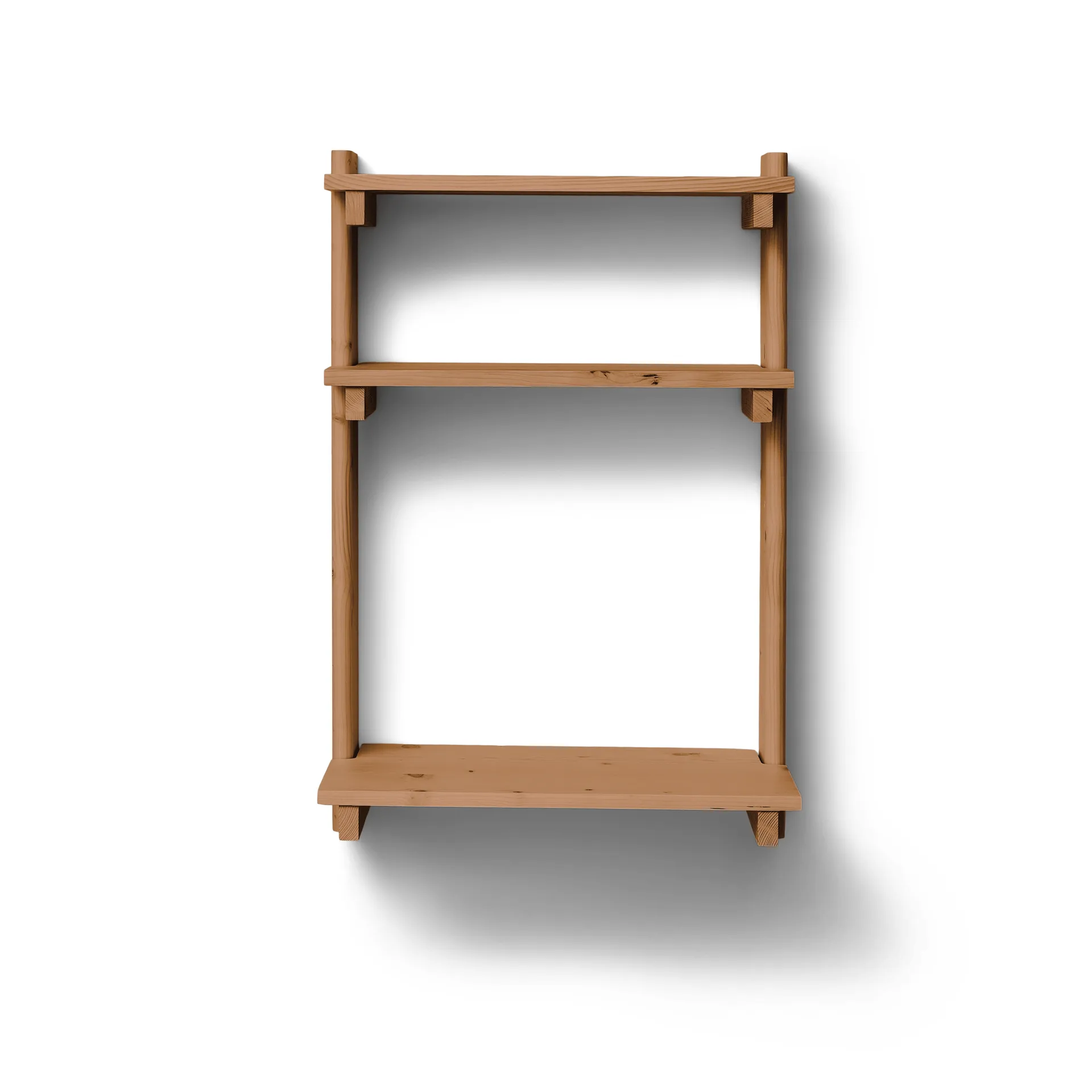 Beam Office Shelf hylle med skrivebord, Deep brown pine, 60x90,5x40 cm Form & Refine