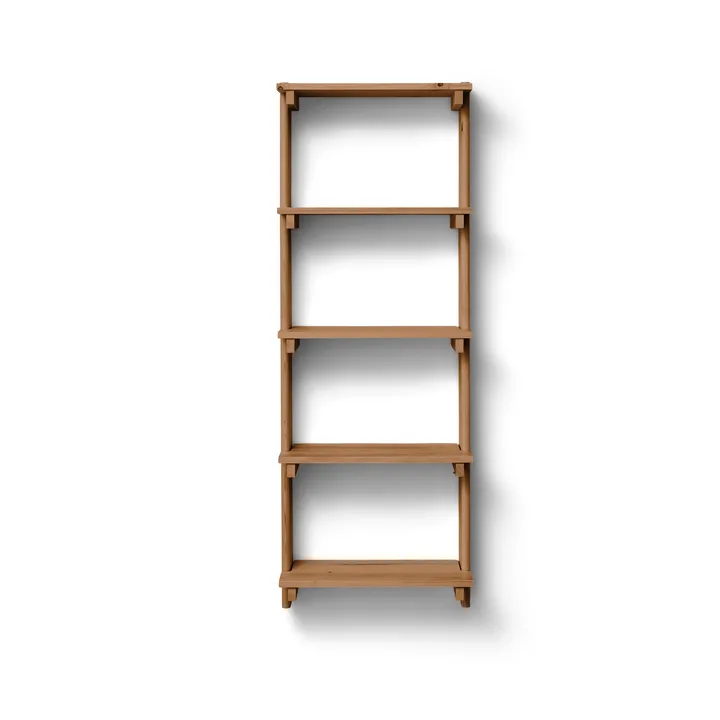 Beam Shelf vegghylle - Deep brown pine, 60x167x25 cm - Form & Refine