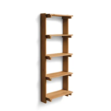 Beam Shelf vegghylle - Deep brown pine, 60x167x25 cm - Form & Refine