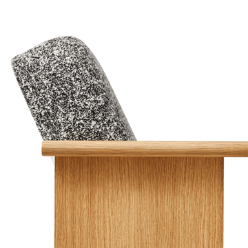 Block loungestol - Eik-Zero - Form & Refine