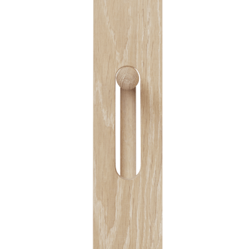 Foyer frakkeknagg 173,3 cm - Hvit eik - Form & Refine