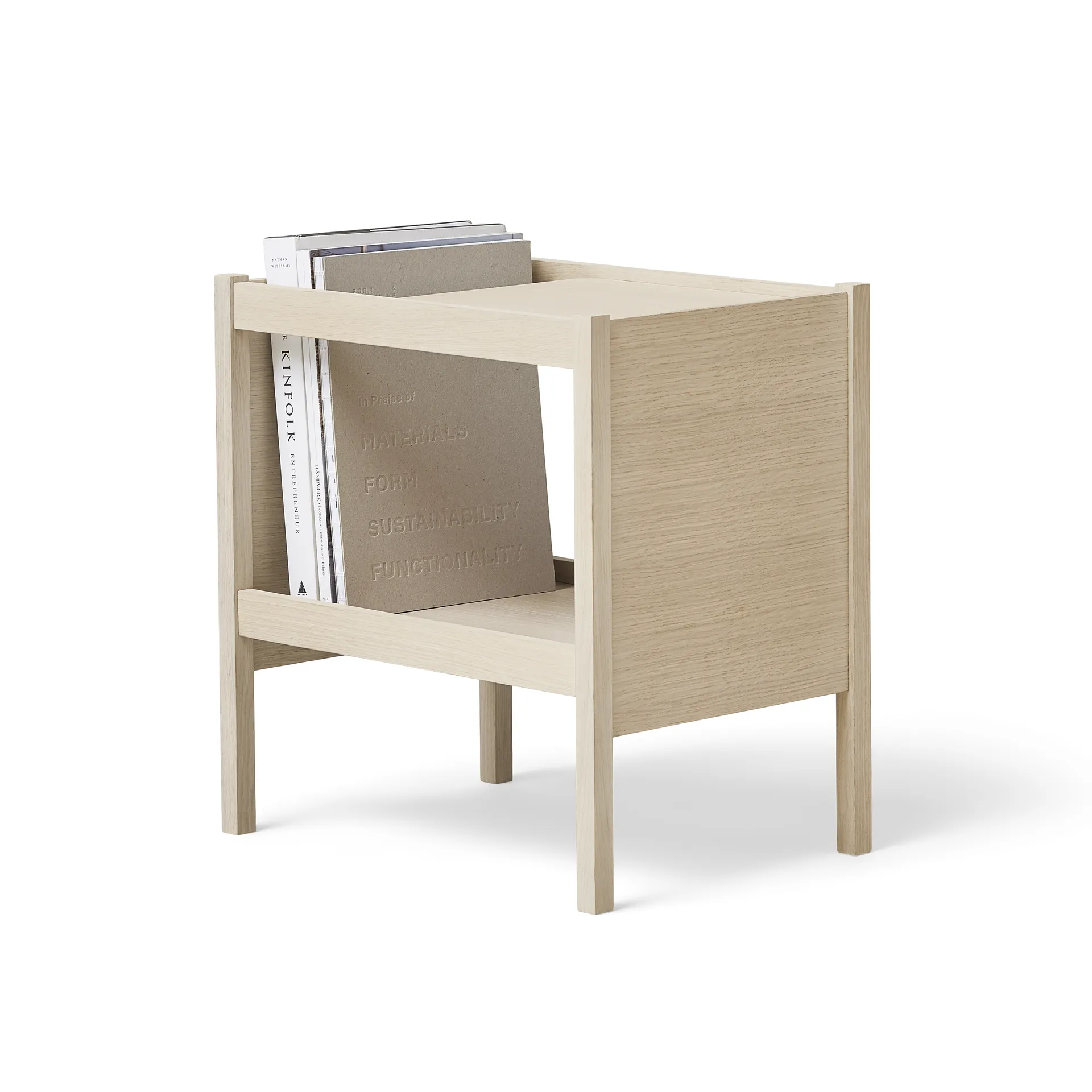 Journal sidebord 29x43 cm, Hvit eik Form & Refine