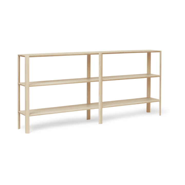 Leaf hylle 3 hyller 92x200 cm - Hvit eik - Form & Refine