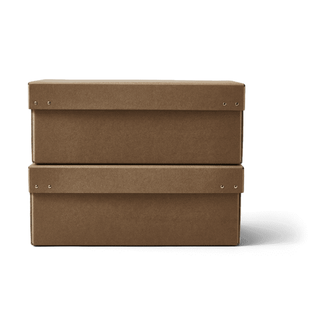 Ordinary oppbevaringsboks 2-pk - Brown - Form & Refine