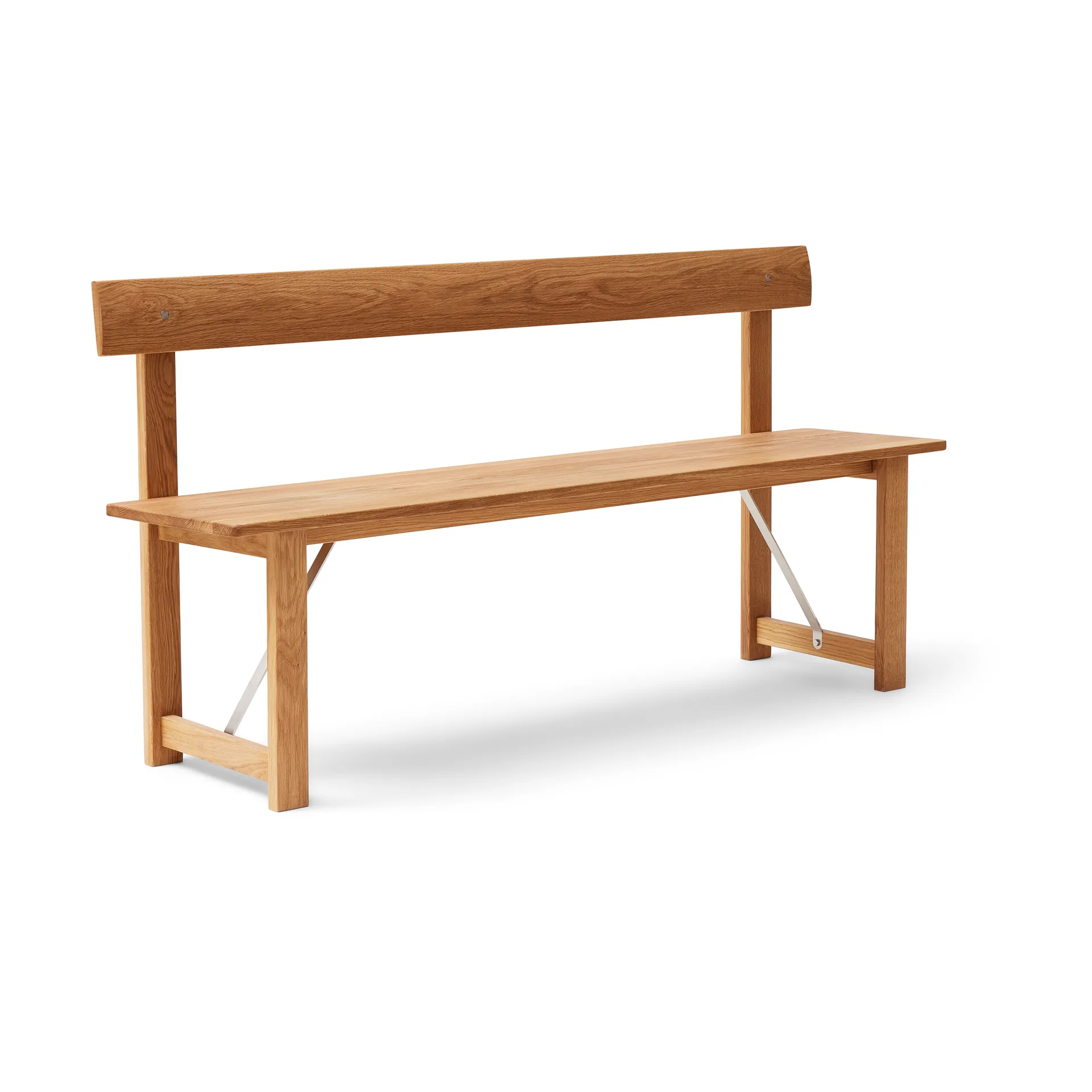 Posisjon benk 155 cm, Eik-stål Form & Refine