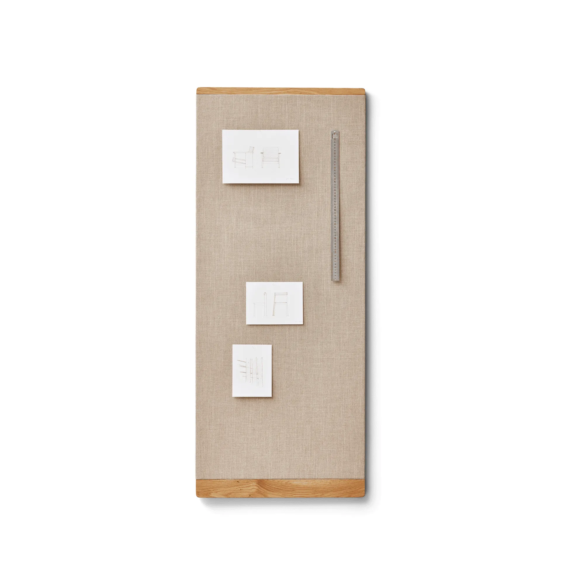 Rim oppslagstavle 60x145 cm, Eik Form & Refine