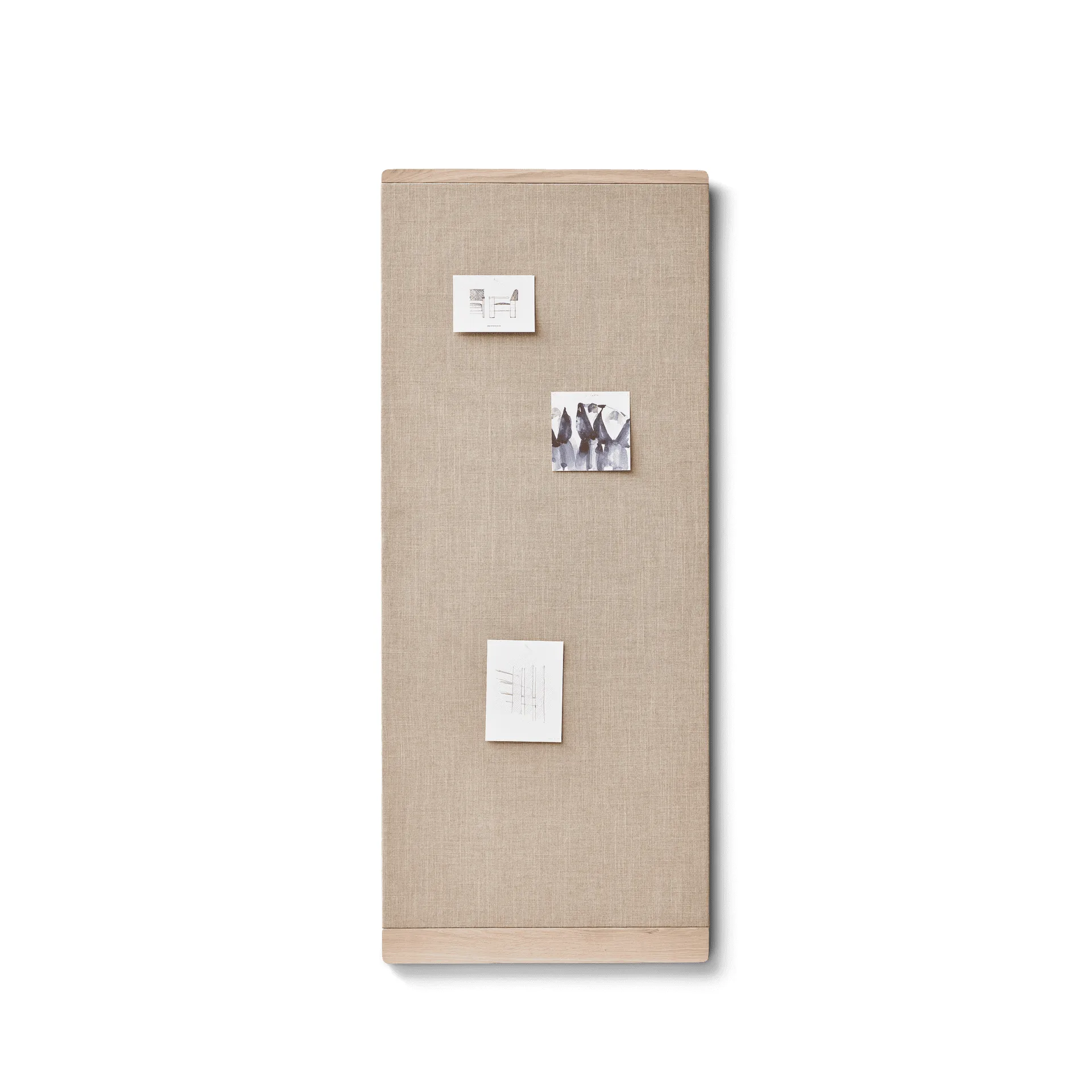 Rim oppslagstavle 60x145 cm, Hvit eik Form & Refine