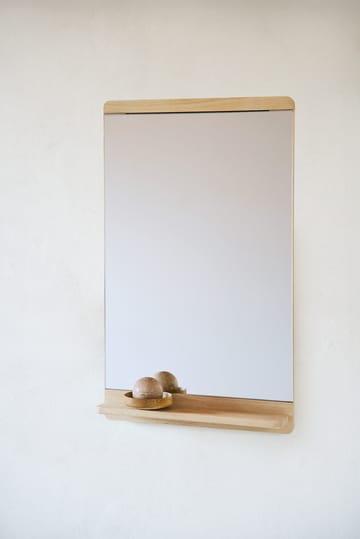 Rim veggspeil 40x68 cm - Hvit eik - Form & Refine