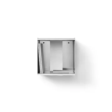 Taper Cube Box vegghylle - Rustfritt stål, 34x35 cm - Form & Refine