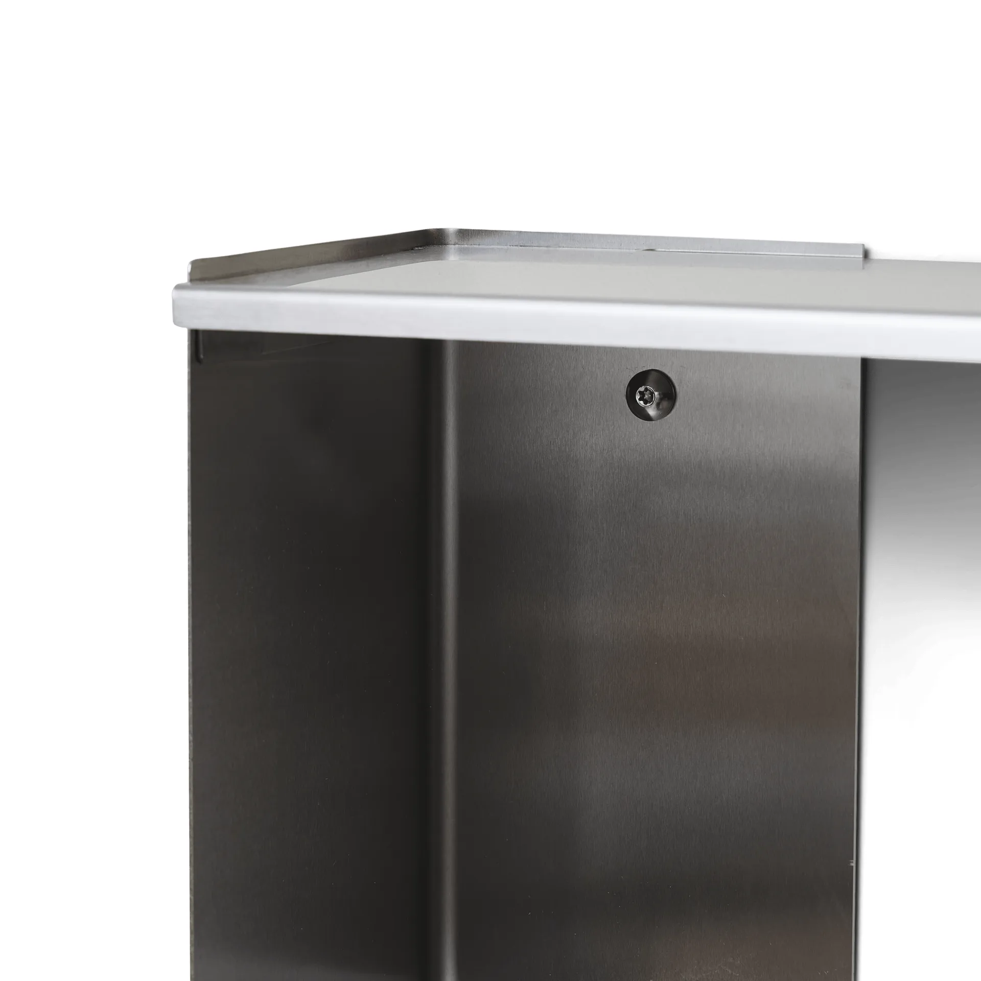 Taper vegghylle, Rustfritt stål, 50x98 cm Form & Refine