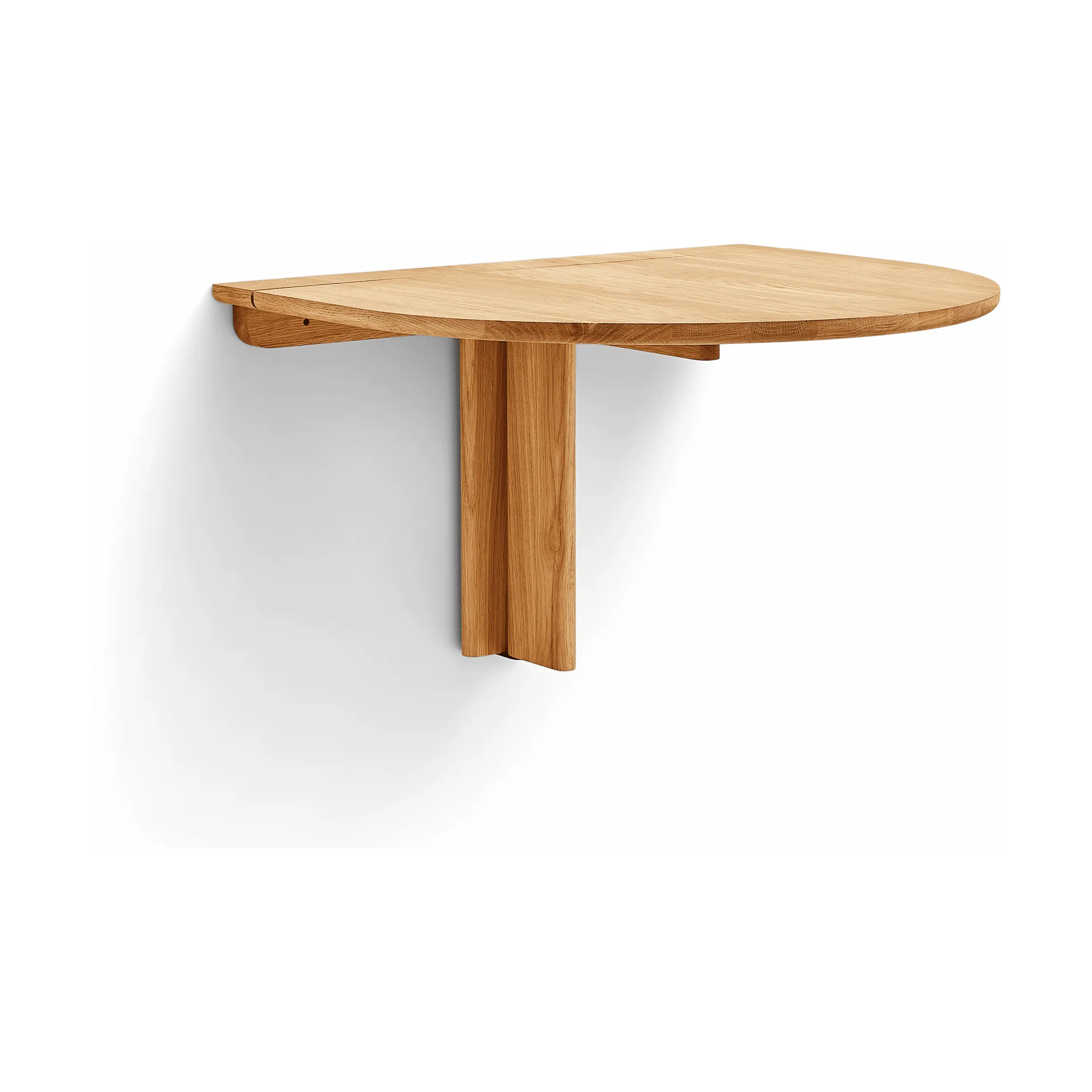 Trefoil veggmontert bord, Eik Form & Refine