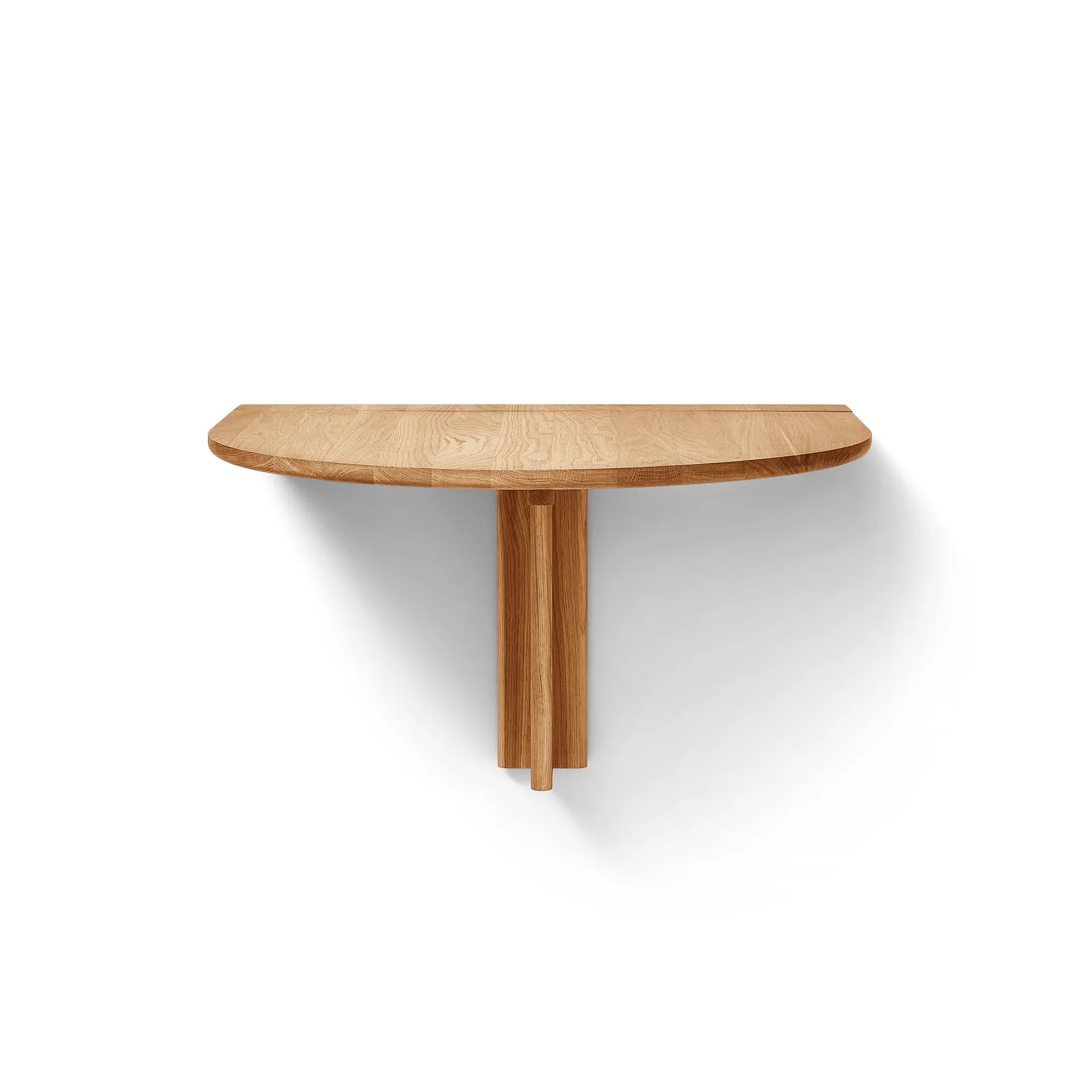 Trefoil veggmontert bord, Eik Form & Refine