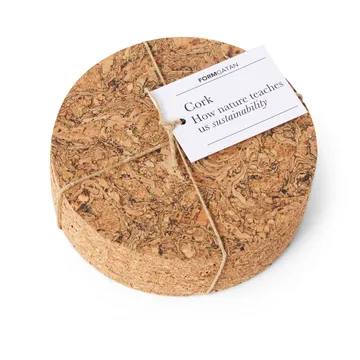 Cork glassunderlag 4-pakning - Natural - Formgatan