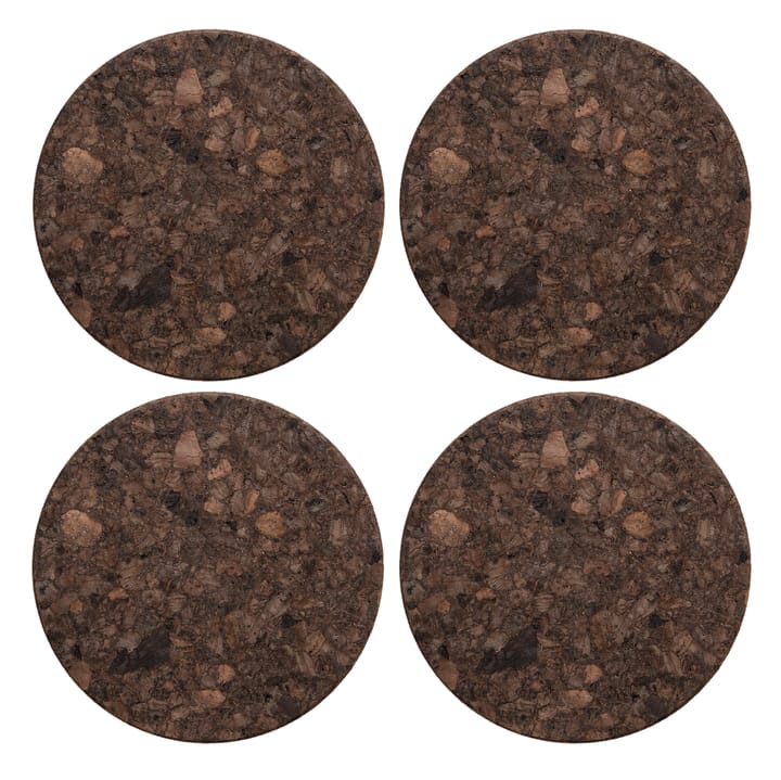 Cork glassunderlag 4-pakning - Smoked - Formgatan