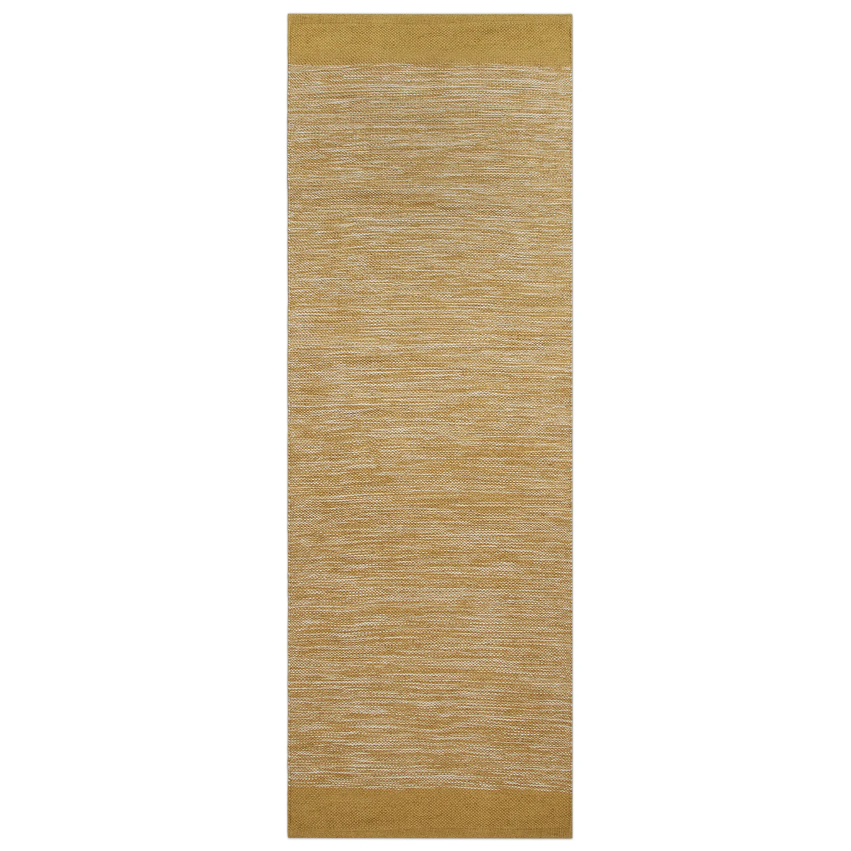 Melange teppe 70x200 cm, Dusty yellow Formgatan
