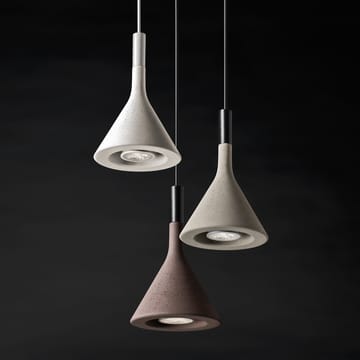 Aplomb mini pendel - hvit, bianco betong - Foscarini