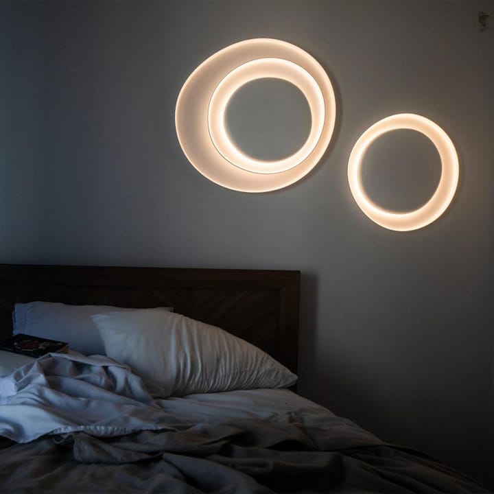 Bahia Mini vegglampe, hvit, led Foscarini
