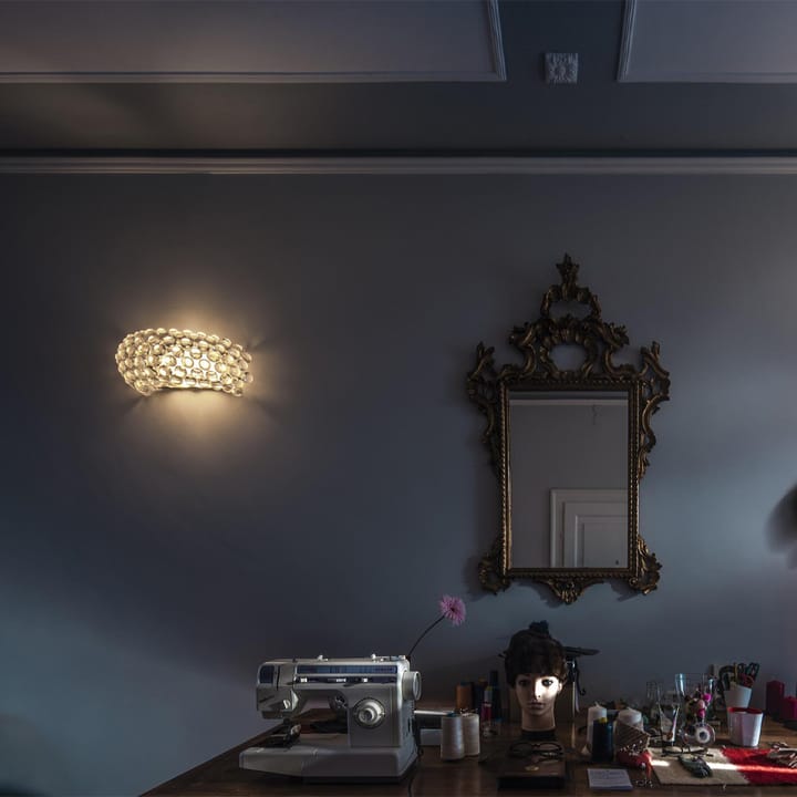 Caboche Plus piccola vegglampe, Grå Foscarini