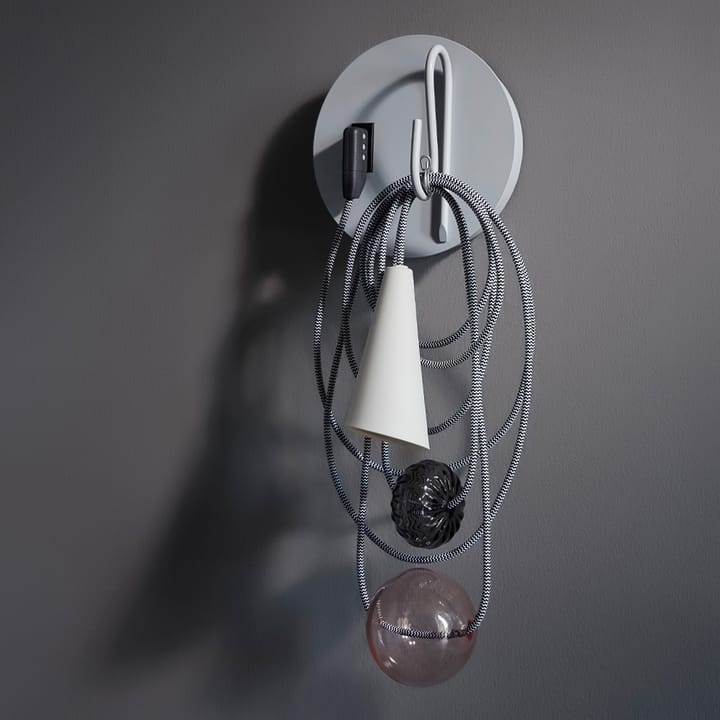 Filo vegglampe, grå, emerald king Foscarini