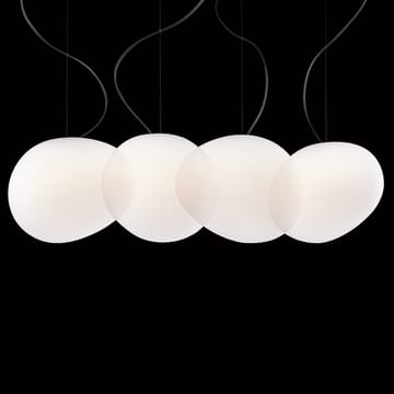 Gregg grande pendel - Oro/bianco-gullfarget anheng - Foscarini