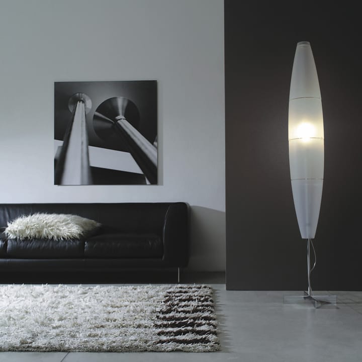 Havana gulvlampe, bianco, aluminium Foscarini