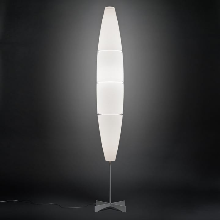 Havana gulvlampe, bianco, aluminium Foscarini