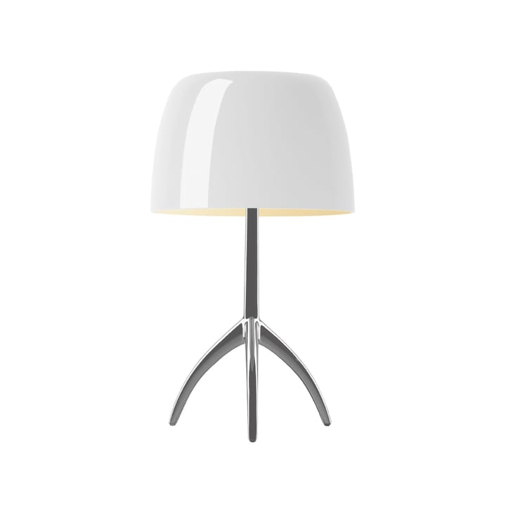 Lumiere Grande bordlampe - Hvit-aluminium ikke dimbar - Foscarini