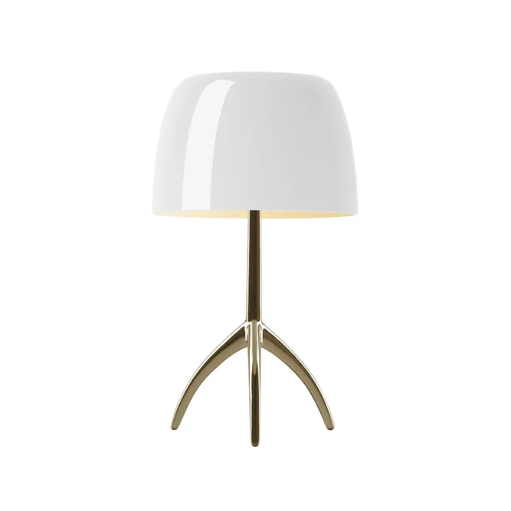 Lumiere Grande bordlampe - Hvit-champagne ikke dimbar - Foscarini