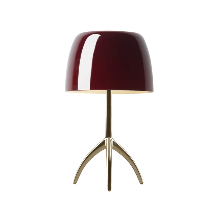 Lumiere Grande Dimbar bordlampe - kirsebærrød, champagne - Foscarini
