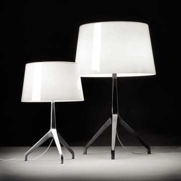 Lumiere XXL bordlampe - grå, svartkrom - Foscarini