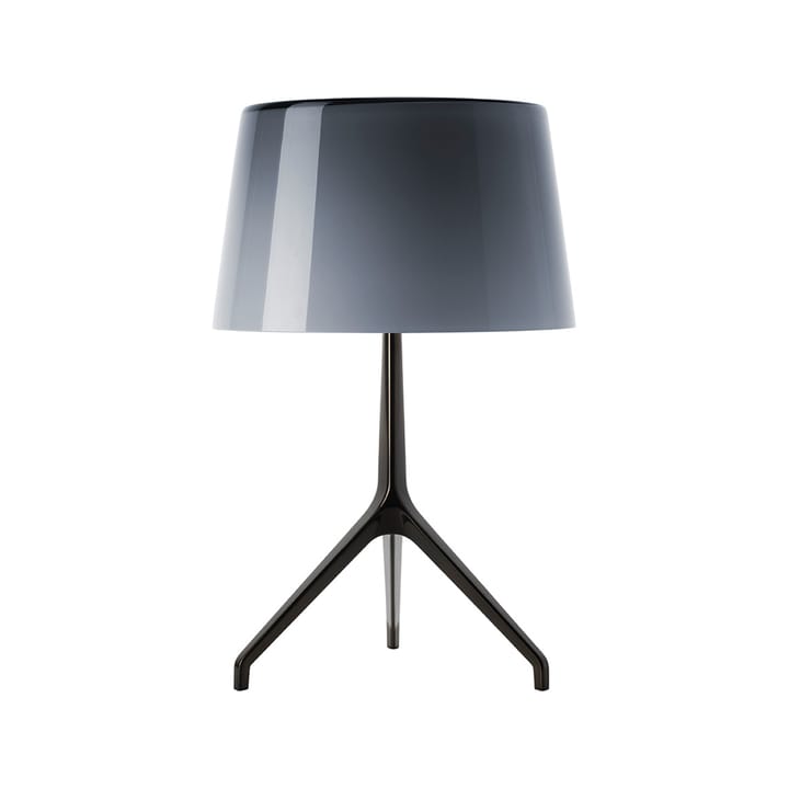 Lumiere XXL bordlampe - grå, svartkrom - Foscarini