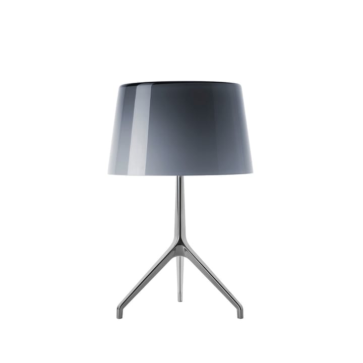 Lumiere XXS bordlampe - grå, munnblåst glass, aluminium - Foscarini