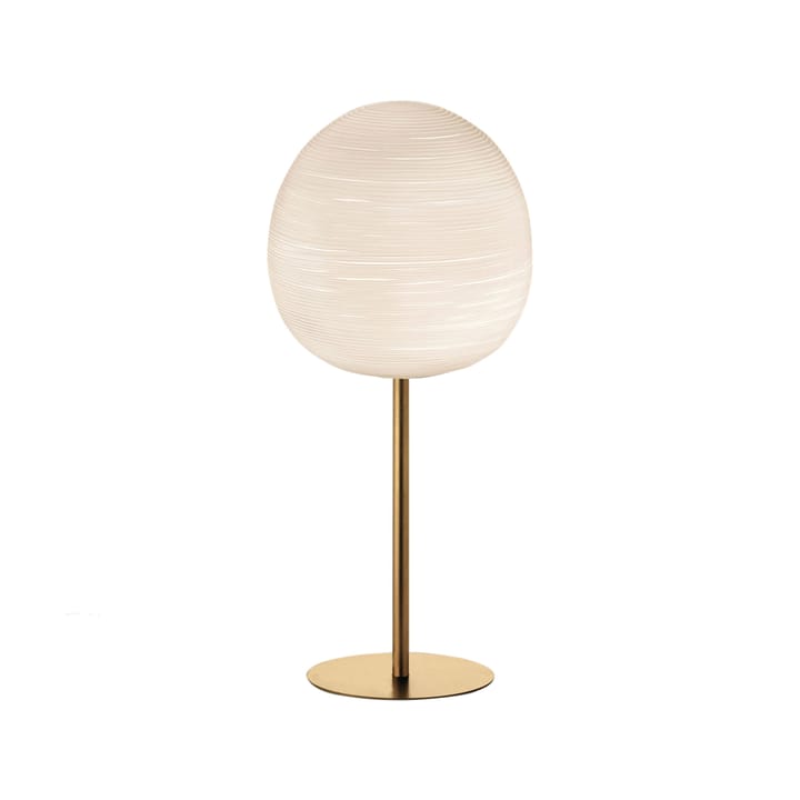 Rituals XL alta bordlampe - oro/bianco, gullfarget stativ - Foscarini