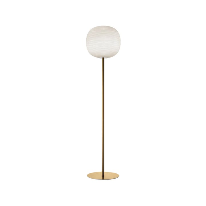Rituals XL gulvlampe - oro/bianco, gullfarget stativ - Foscarini