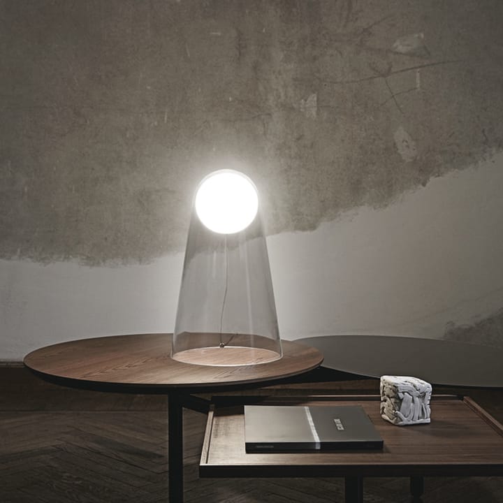 Satellight bordlampe, hvit/transparent, LED Foscarini