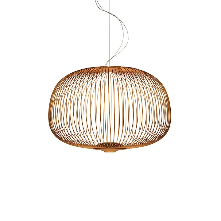 Spokes 3 pendel dimbar - kobberfarget - Foscarini