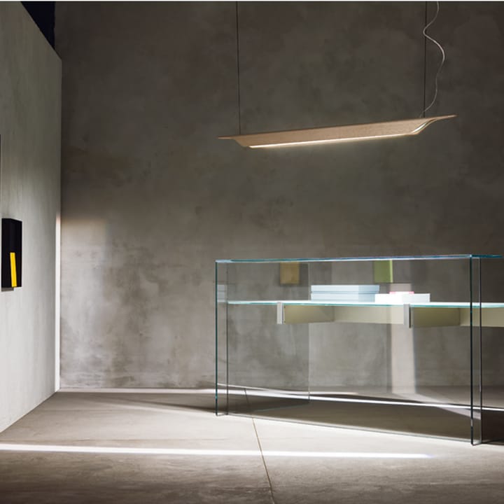Troag pendel, natur, medium, LED Foscarini