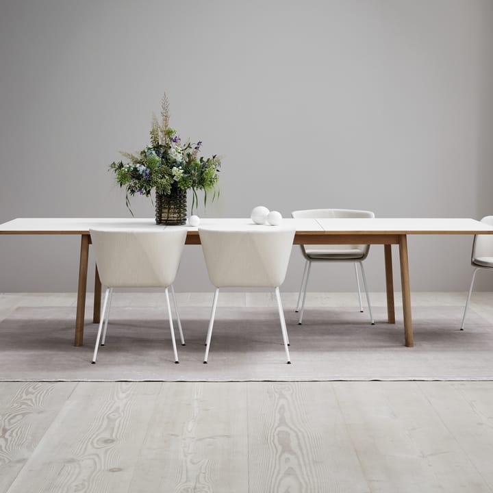 Ana spisebord 220–320×95 cm, Nanolaminat hvit-såpet eik Fredericia Furniture