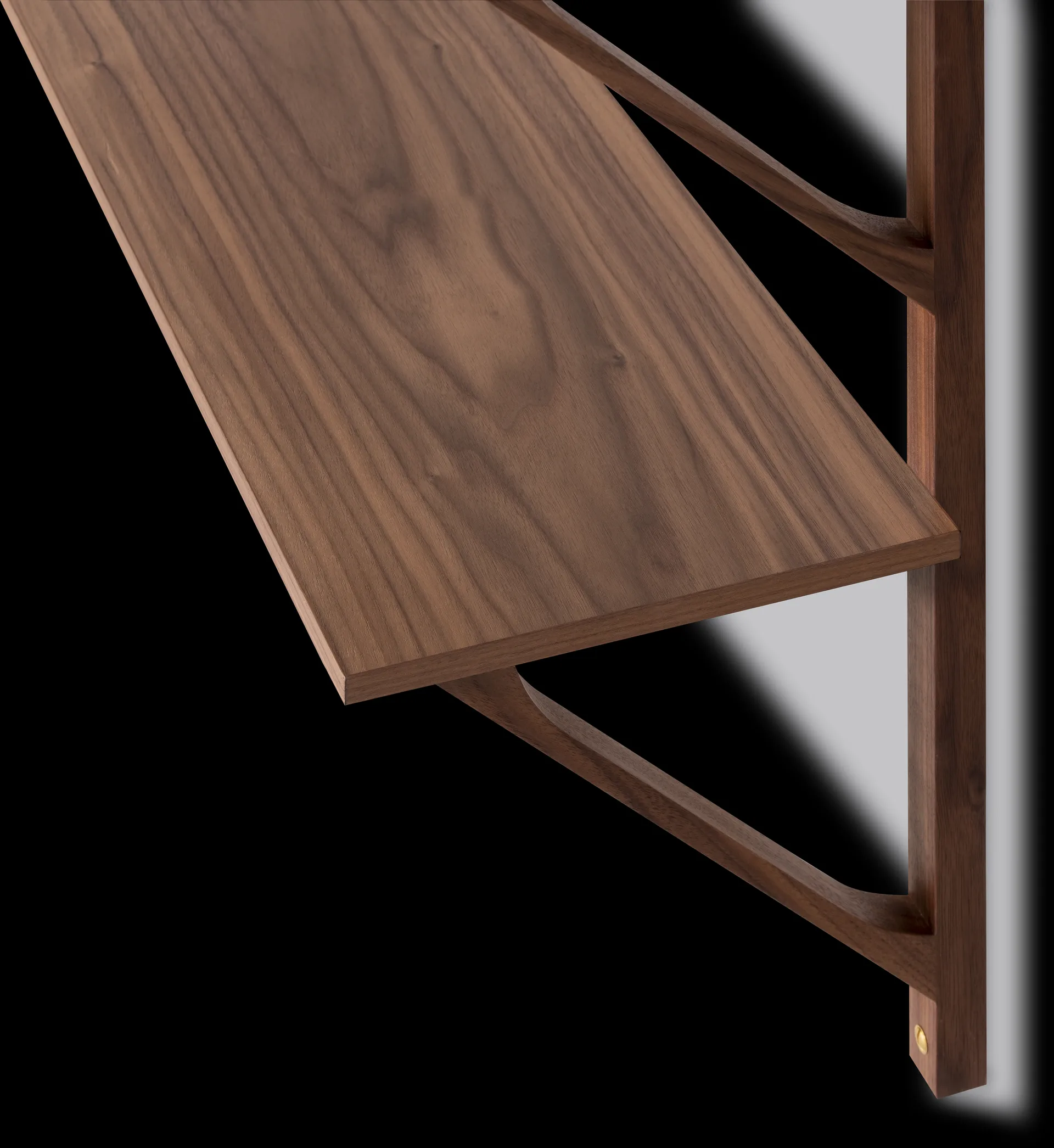 BM29 hylle 149x61 cm, Walnut lacquer Fredericia Furniture