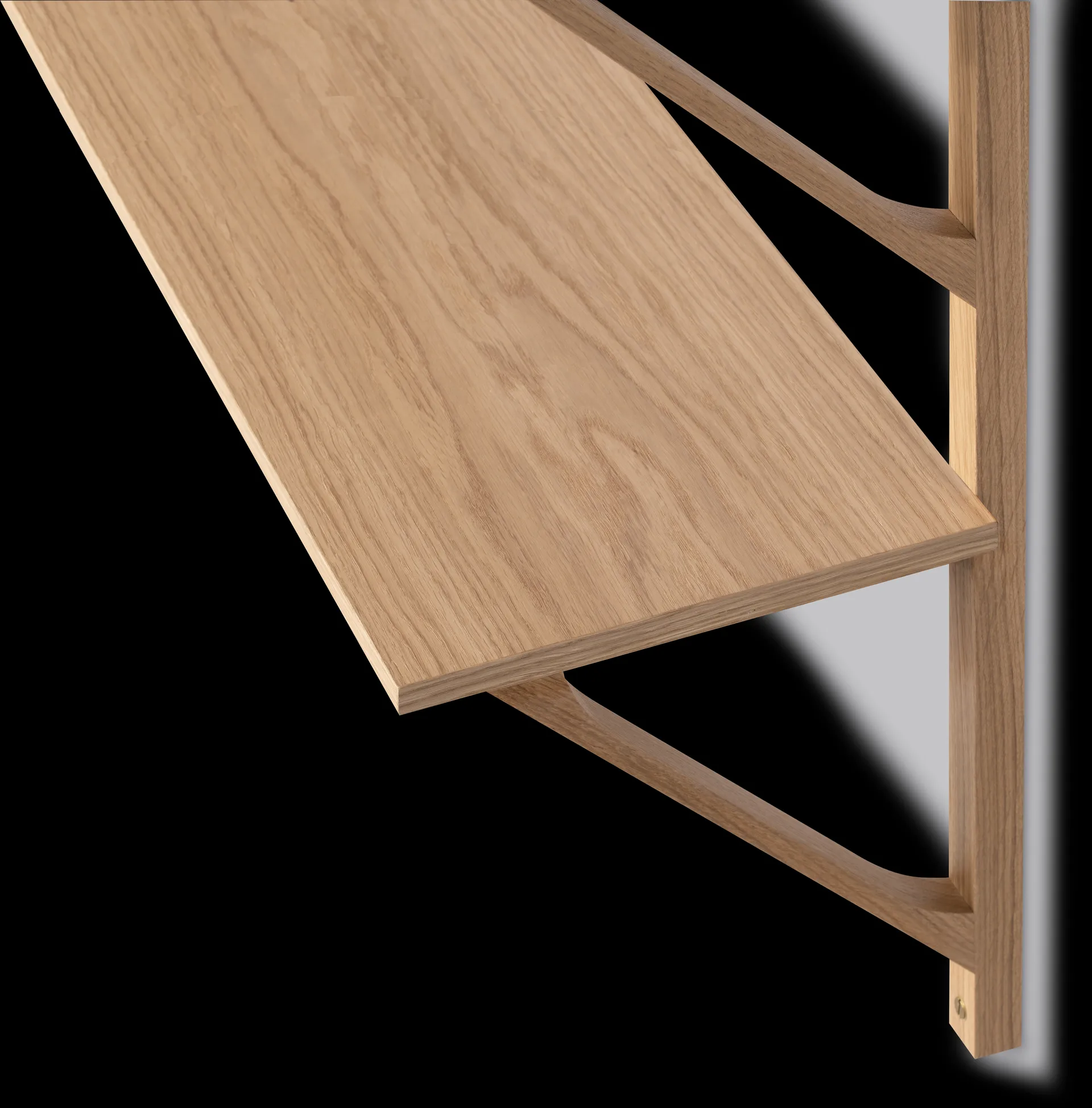 BM29 hylle 78x61 cm, Oak lacquer Fredericia Furniture