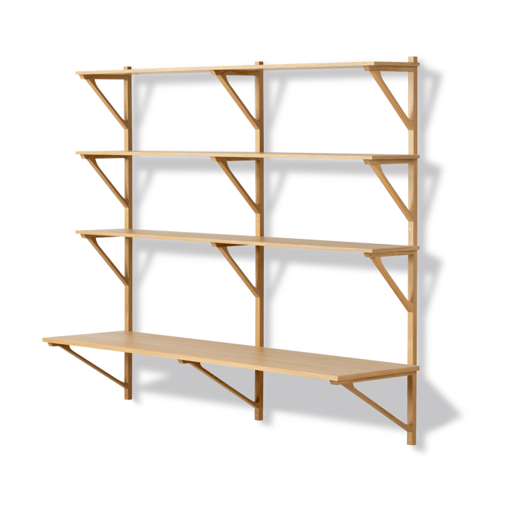 BM29 hylle med skrivebord 149x134 cm - Eikelakk - Fredericia Furniture