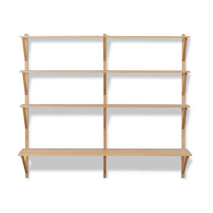 BM29 hylle med skrivebord 149x134 cm, Eikelakk Fredericia Furniture