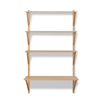 BM29 hylle med skrivebord 78x134 cm - Eikelakk - Fredericia Furniture