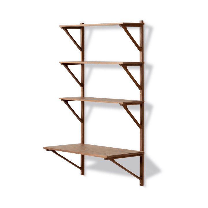 BM29 hylle med skrivebord 78x134 cm - Walnut lacquer - Fredericia Furniture