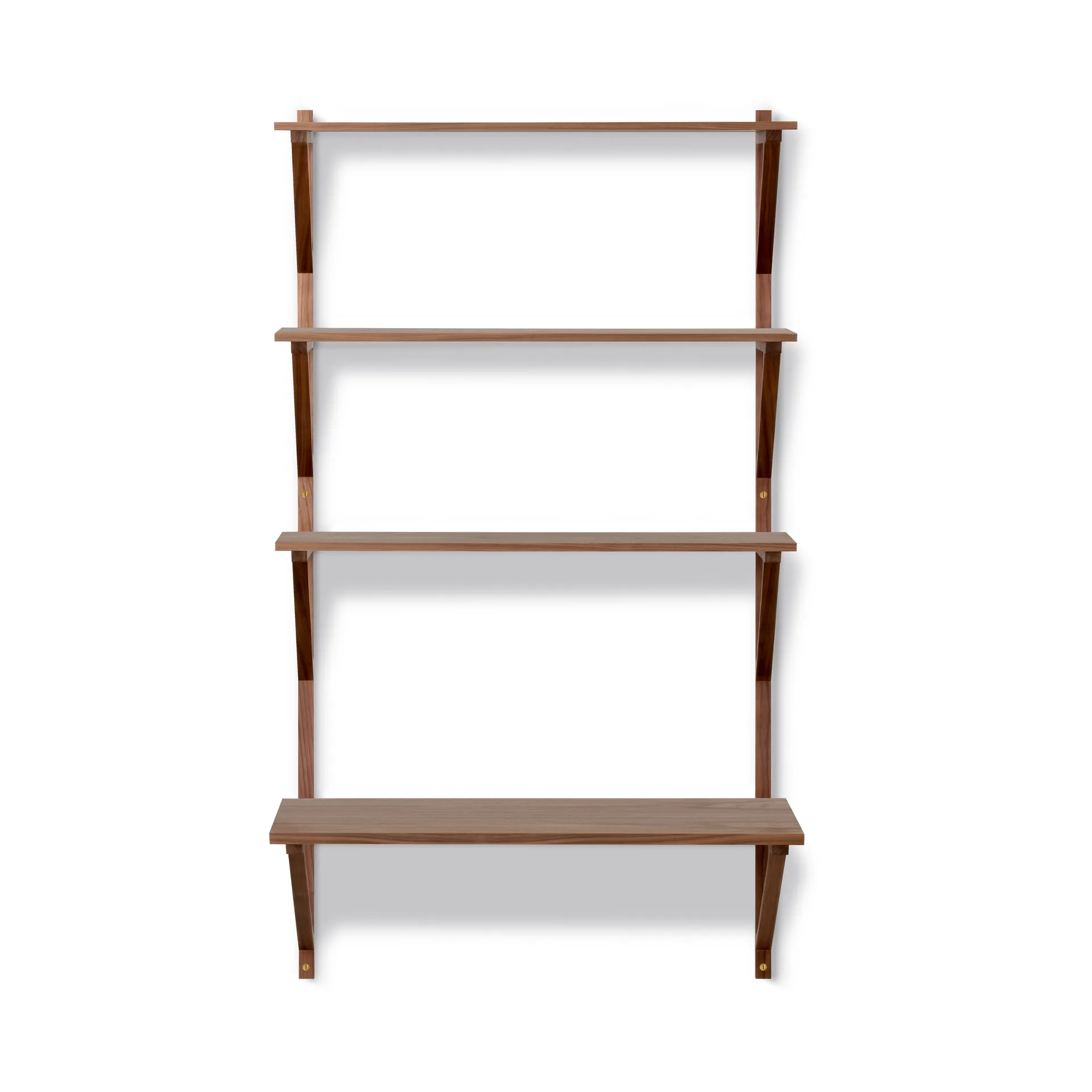 BM29 hylle med skrivebord 78x134 cm, Walnut lacquer Fredericia Furniture