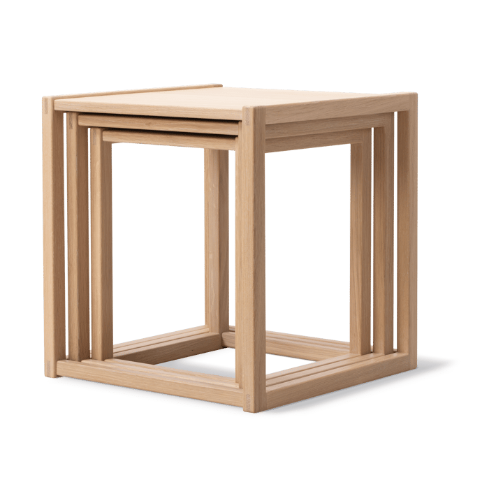 BM375 Nesting bord 3 deler, Lys oljet eik Fredericia Furniture